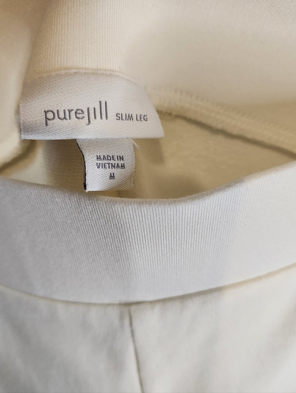J. Jill Pure Jill Slim Leg Pocketed Pima Cotton Trousers Size Medium Brand New - Picture 6 of 7